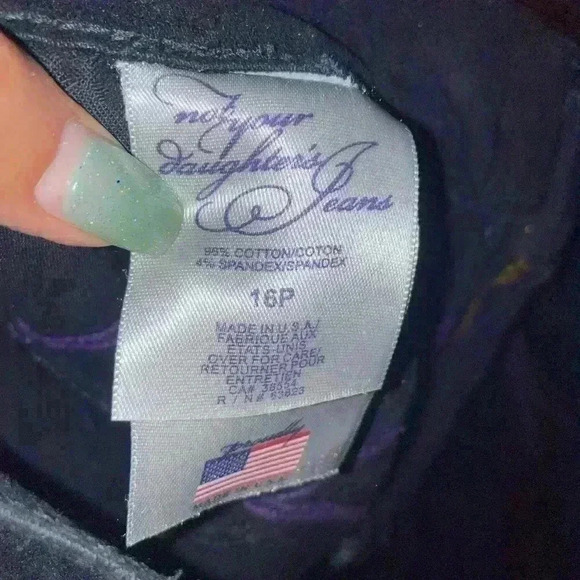 NYDJ Bootcut Black Jeans Size 16P - Picture 8 of 10